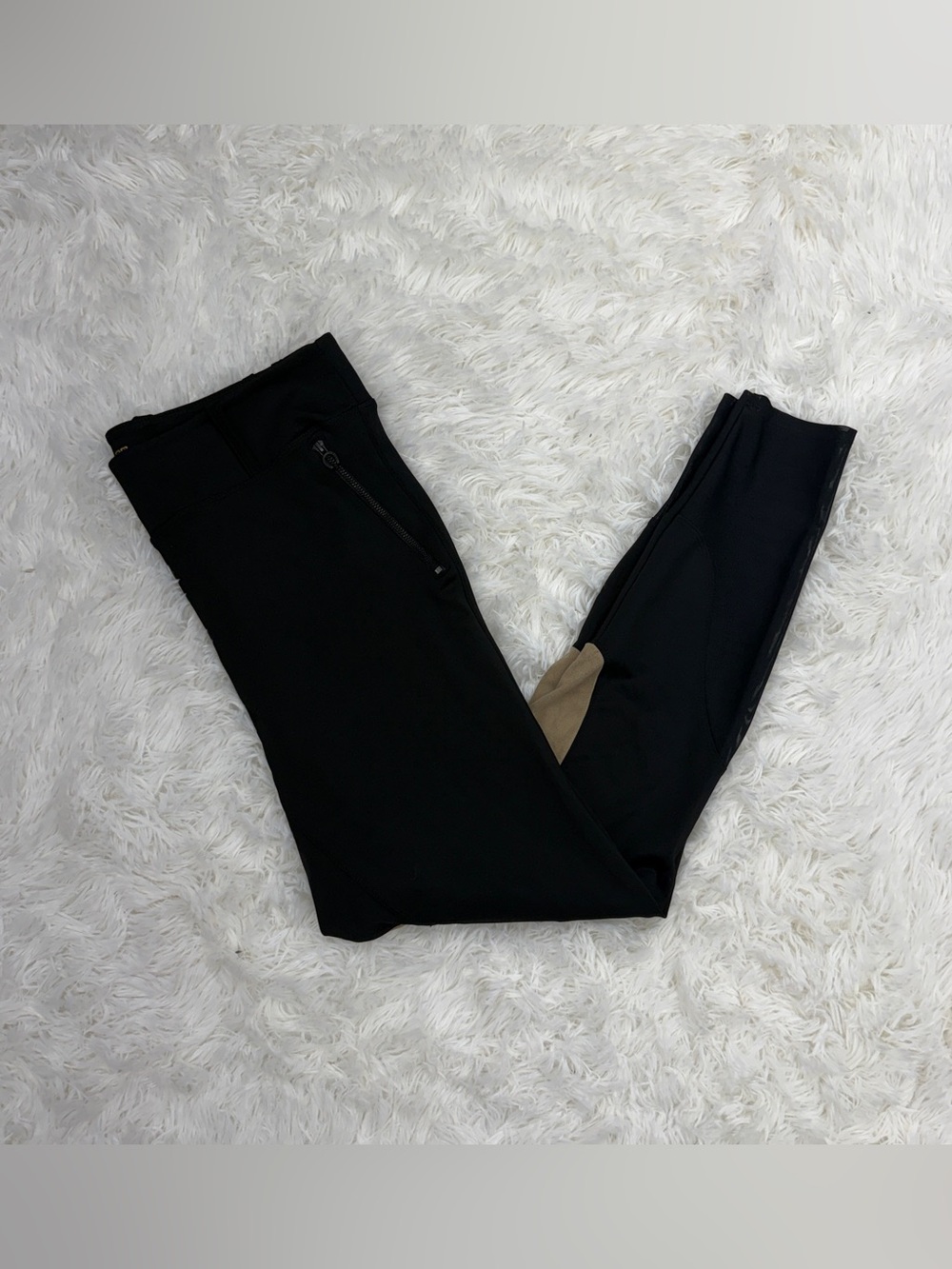 Women’s XL Black Euphoric Equestrian Knee Patch Horseback Riding Breeches